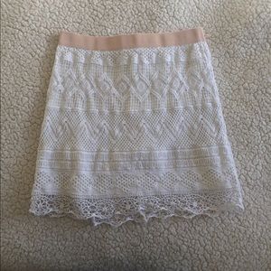 White crochet skirt