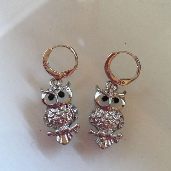 Owl Earrings. - Picture 2 of 4