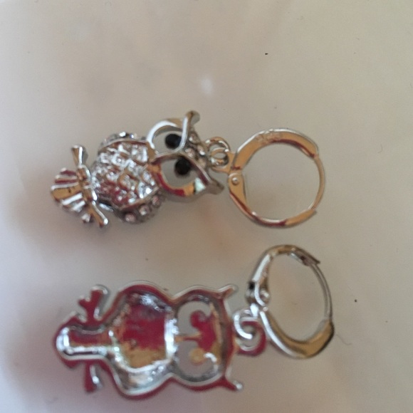 Owl Earrings. - Picture 3 of 4