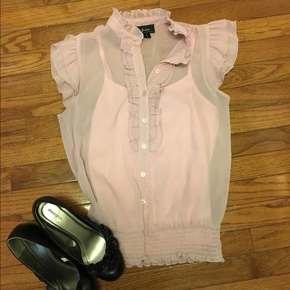 Very pretty feminine pink blouse