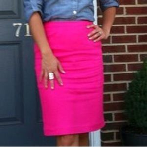 Final mark down Beautiful hot pink j crew skirt