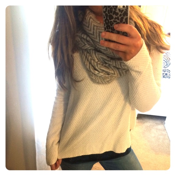 Ann Taylor Loft White Sweater