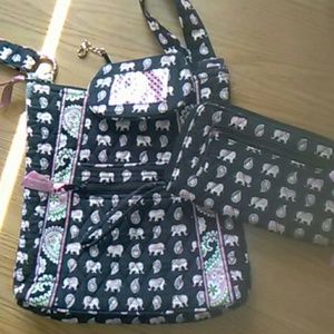 Vera Bradley bag, coin purse, and wallet