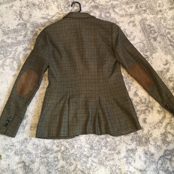 Cashmere green/brown plad blazer - Picture 4 of 4