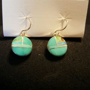 Beautiful Turquoise and Silver Earrings