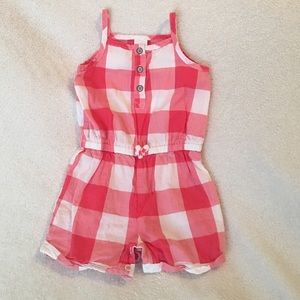 Red and white romper Red and white romper