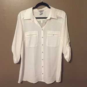 Classic White Button-Up