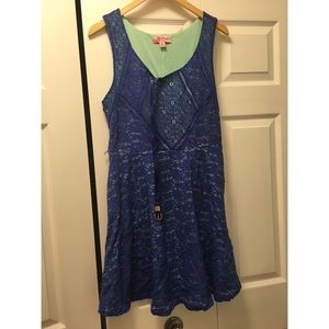 Blue/teal Lace dress