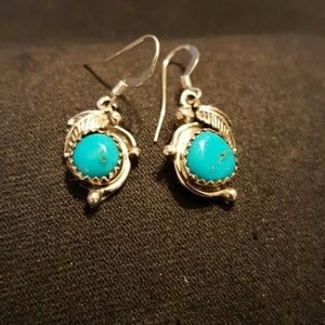 Beautiful Turquoise and Silver Earrings