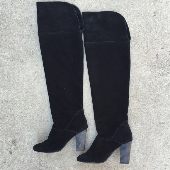 Kimchi Blue Suede Knee-High Boots
