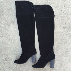 Kimchi Blue Suede Knee-High Boots
