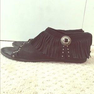 Matisse Concho Fringe Sandals