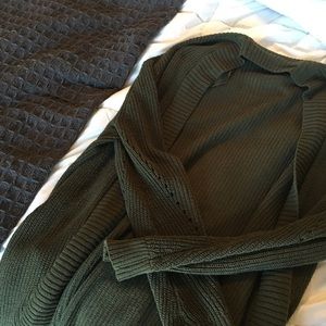 Army Green Cardigan