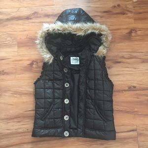 Black Justice Puffer Vest