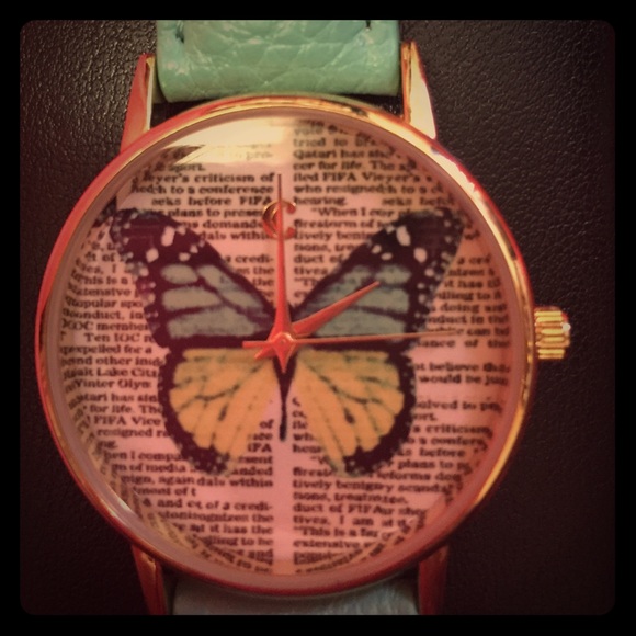Accessories - NWT Charming Charlie Butterfly and Type Watch