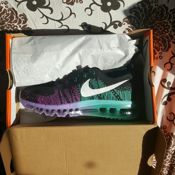 Nike Flyknit max blue women's new - Picture 2 of 3