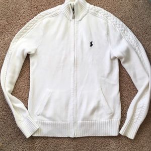 Ladies white Sport Sweater