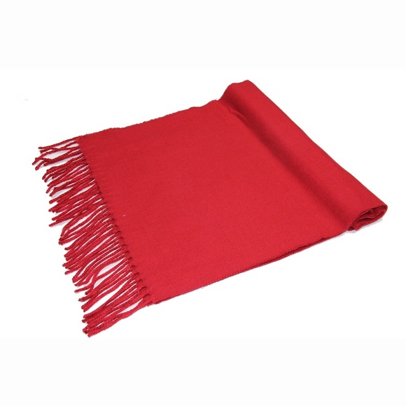 Cranberry Cashmere Feel Plain Scarf UNISEX