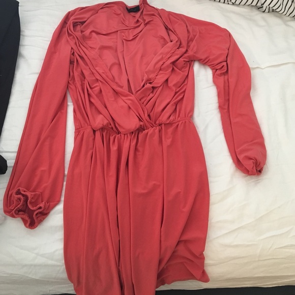Coral romper worn once (L)