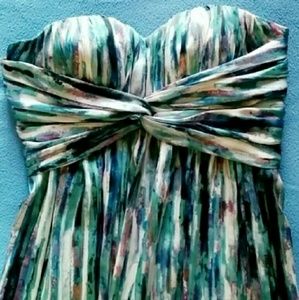 Floor length multi colored formal dress