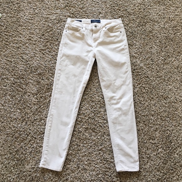 Corduroy cream skinny pant