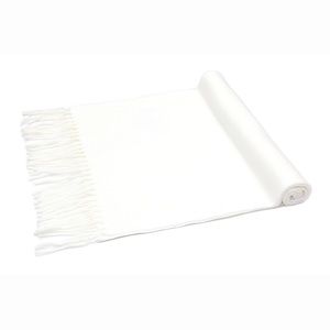 Ivory Cashmere Feel Plain Scarf UNISEX