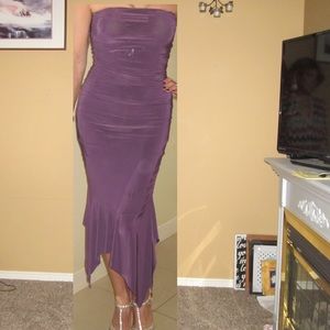 Purple mermaid/tube dress