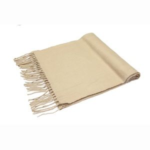 Camel Cashmere Feel Plain Scarf UNISEX