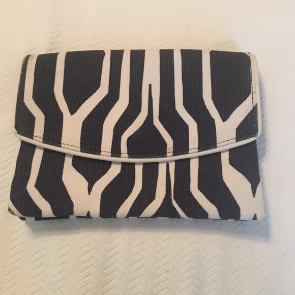 Ann Taylor blue zebra print bag