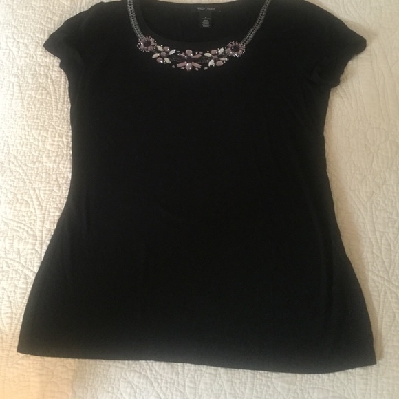 Jeweled Tee  - White House Black Market