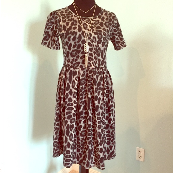 LuLaRoe Animal Print Amelia Dress