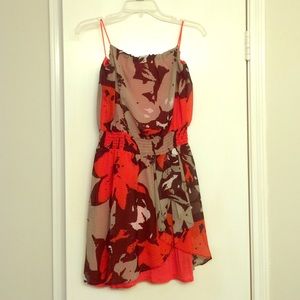 Guess Orange & Tan Dress