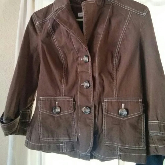Coldwater creek Brown jacket. Cute.