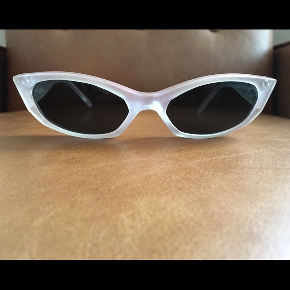 Pink iridescent Arnette sunglasses