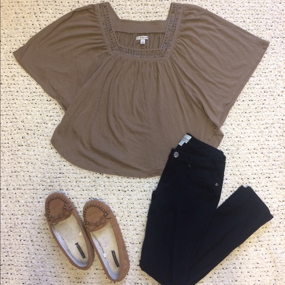 ♥️ Embellished Brown Top ♥️