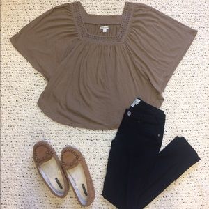 ♥️ Embellished Brown Top ♥️