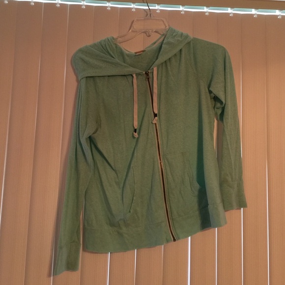 Light weight teal zip up