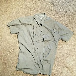 Button up collared tee shirt