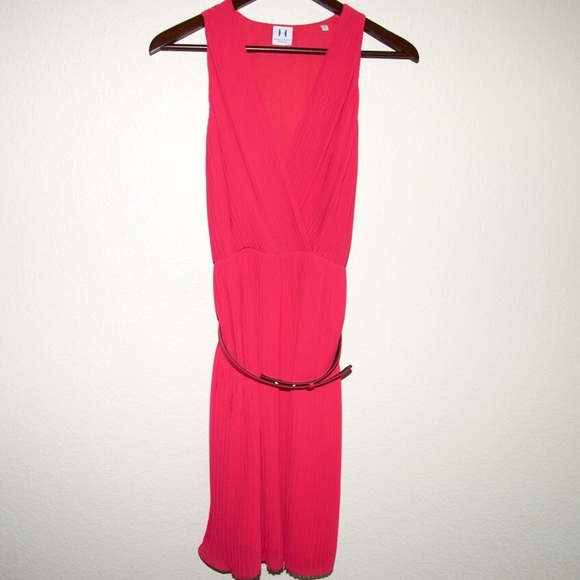 Halston Heritage Pleated Dress - Picture 2 of 4