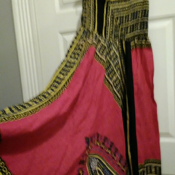 SOLD!!!  Dashiki Print 2-N-1 Jumpsuit /Yoga Pant - Picture 2 of 2