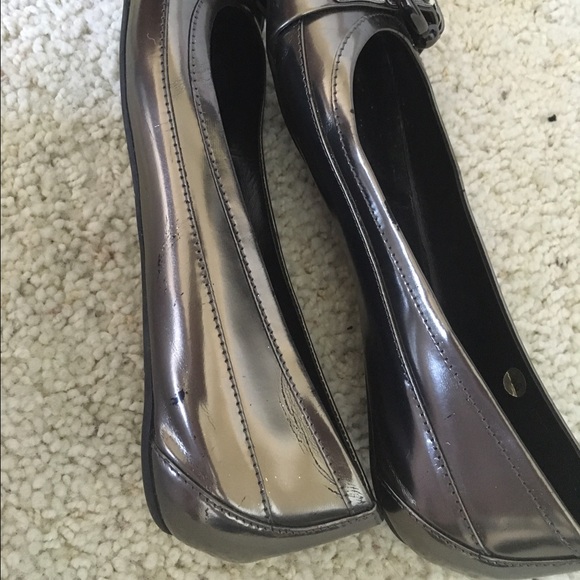 CLASSIC BURBERRY Metallic checkered flats - Picture 3 of 4