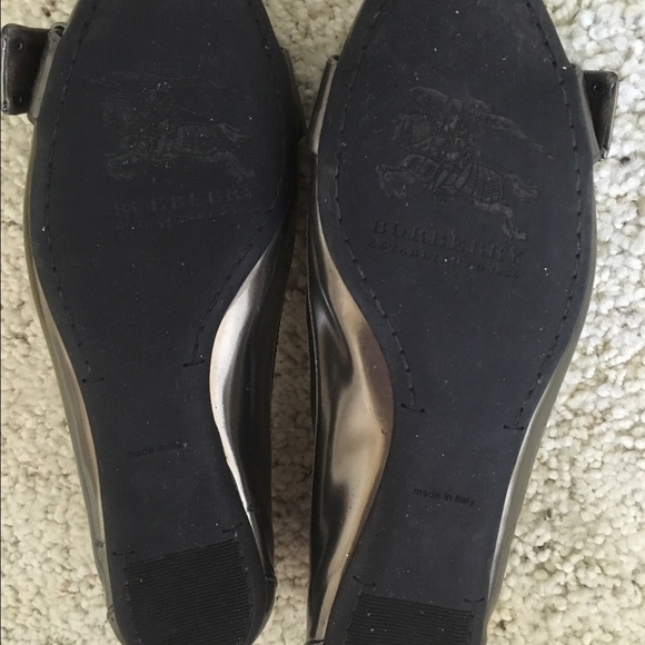 CLASSIC BURBERRY Metallic checkered flats - Picture 4 of 4