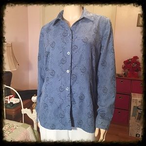 ✅ SALE ✅ Blue Embroidered Shirt