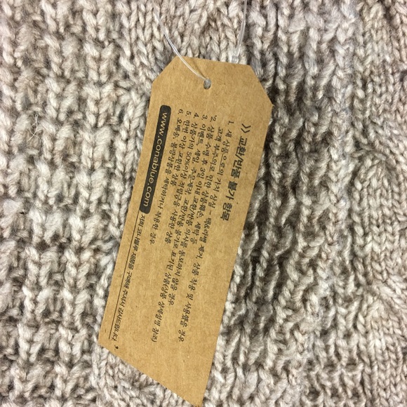 Knitted coat with fur collar - Picture 4 of 4