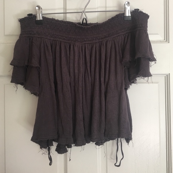 Free people off the shoulder shirt
