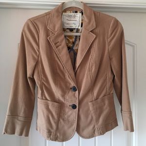 Anthropologie Tan Blazer
