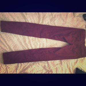 Burgundy Jeggings