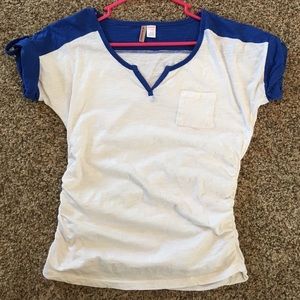 Maternity baseball tee