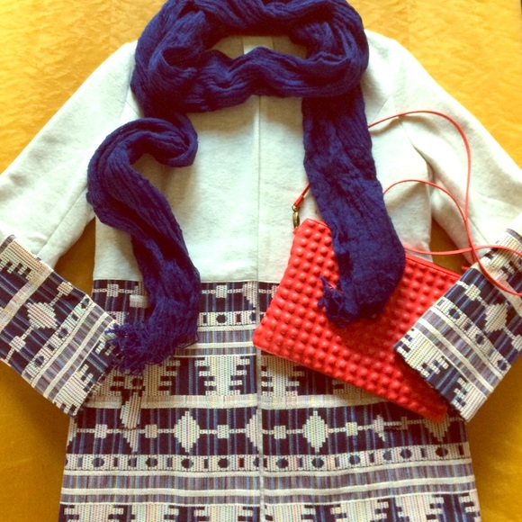 Anthropologie Tapestry Drop Coat NWOT