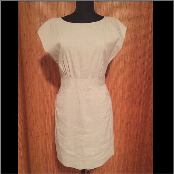 Theory dress size 10 beige large